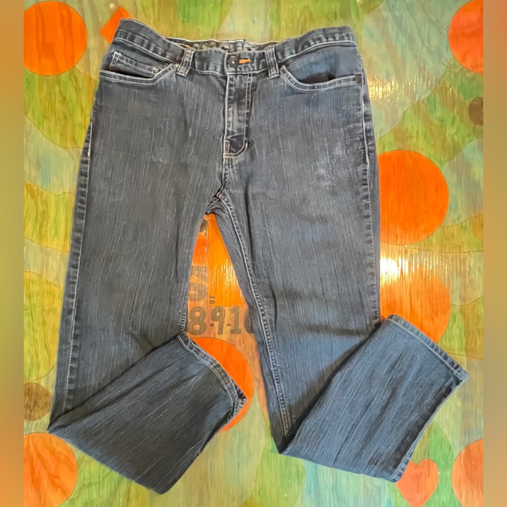 Amplify Jeans Men's Sz 32W 30L Skinny Fit Blue Stretch Cotton Polyester Spandex